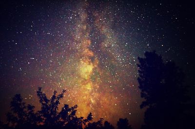 Low angle view of stars in sky