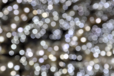 Defocused image of illuminated lights