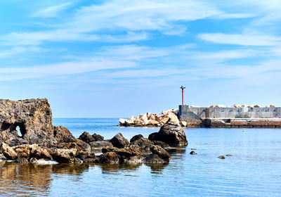 Scenic view of sea against sky