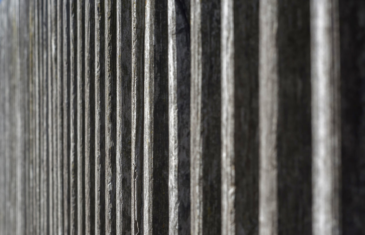 FULL FRAME SHOT OF METALLIC FENCE