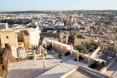 Aerial view of a city