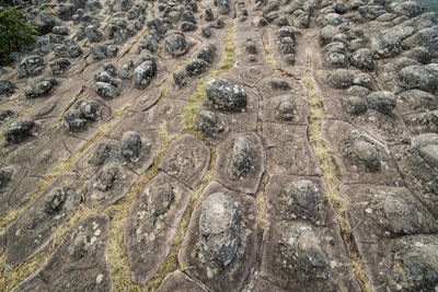 Full frame shot of rock on land