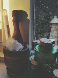 Close up of tea cup