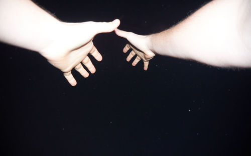 Close-up of hands