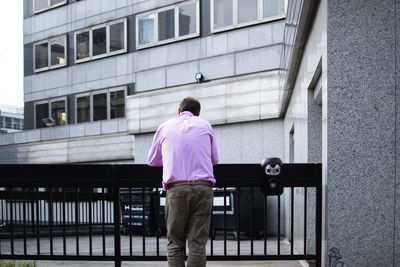 Full length of people standing in building