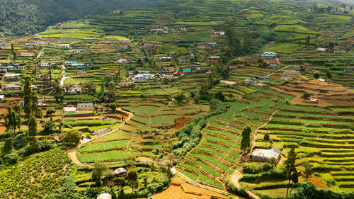 High angle view of cityscape