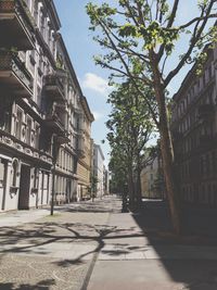 Narrow walkway in city