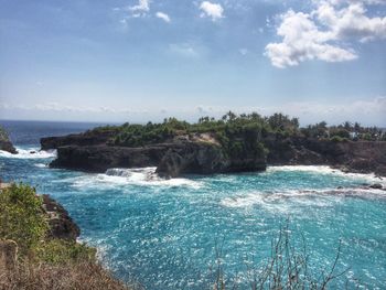 Scenic view of sea against sky