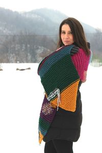 Woman wearing warm clothing during winter