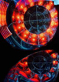 Low angle view of illuminated chandelier