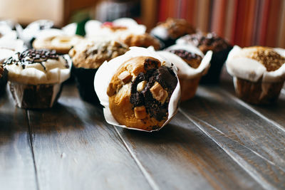 Close-up of dessert on table