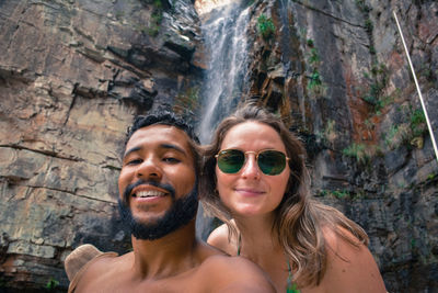 Portrait of a smiling young couple