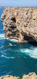 Rock formations on sea shore