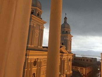 Low angle view of building against sky