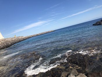 Scenic view of sea against sky