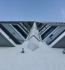 Low angle view of building against clear sky