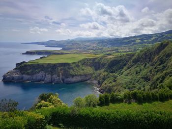 Scenic view of sea against sky