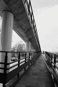 Railway bridge against sky