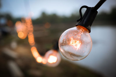 Close-up of light bulb