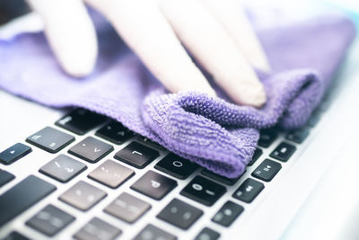 Close-up of computer keyboard