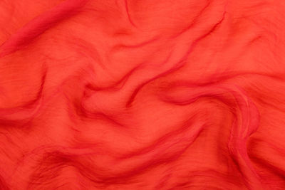 Full frame shot of red fabric