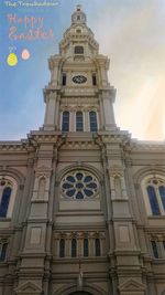 Low angle view of clock tower
