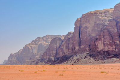 The wadi rum desert in jordan