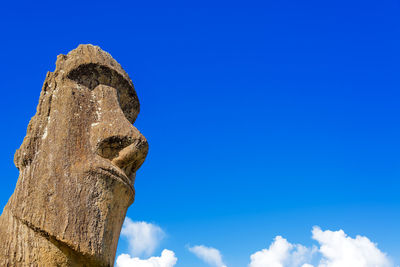 Low angle view of clear blue sky