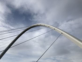 Low angle view of bridge against sky