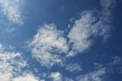 Low angle view of clouds in sky