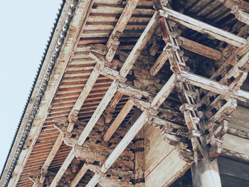 Low angle view of built structure against sky