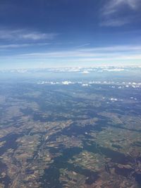 Aerial view of landscape against sky