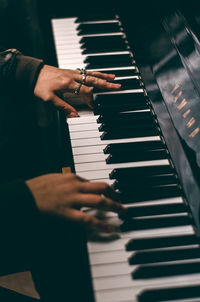 Man playing piano