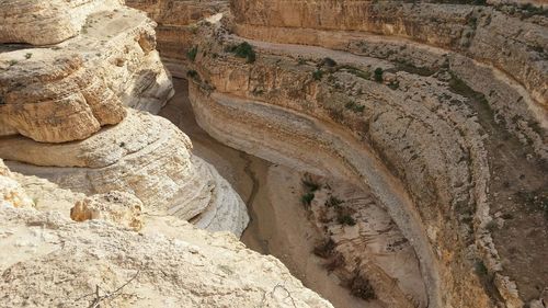 Scenic view of rock formations