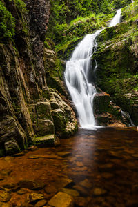 Kamienczyk waterfall. sudetes. poland