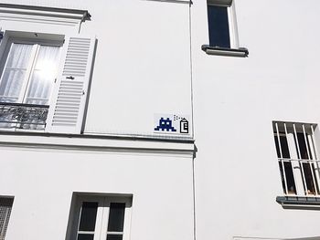 Low angle view of building against clear sky