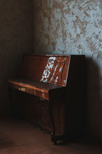 Empty piano at home