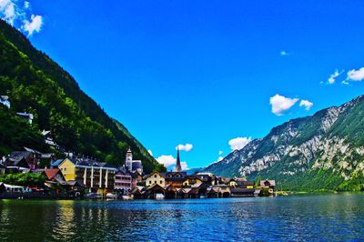 Houses in the river