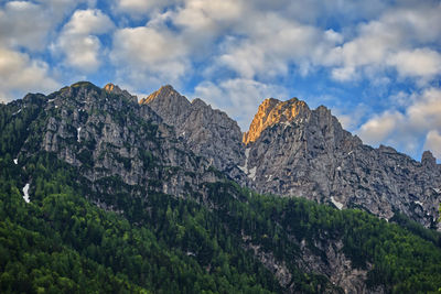 Scenic view of rocky mountains against sky