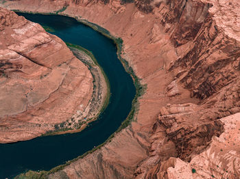 Panorama of horseshoe bend, page arizona. the colorado river