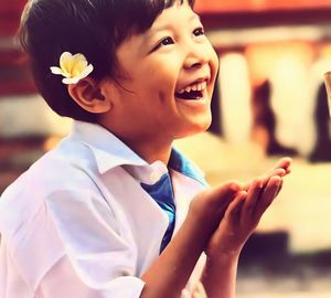 Portrait of a boy smiling