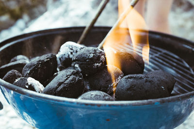 Close-up of ice cream in bowl