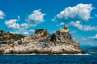 Panoramic view of sea against sky