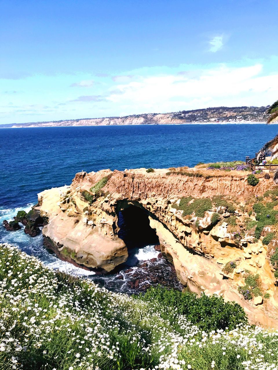 water, beauty in nature, nature, scenics, sea, tranquility, rock - object, sky, tranquil scene, rock formation, day, horizon over water, cloud - sky, sunlight, outdoors, no people