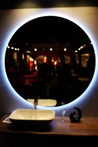 Close-up of illuminated lamp