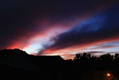 Scenic view of sky at night