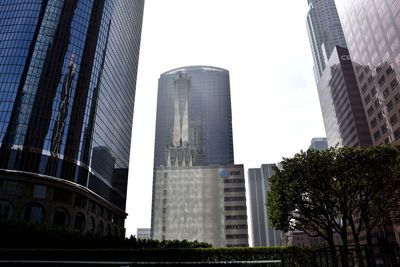 Low angle view of modern buildings