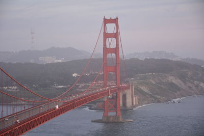 Golden gate bridge against sky