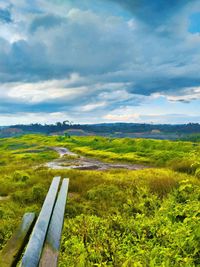 Scenic view of landscape against sky