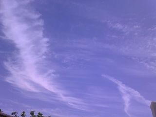 sky, low angle view, cloud - sky, blue, beauty in nature, scenics, nature, tranquility, cloudy, tranquil scene, cloud, backgrounds, sky only, cloudscape, idyllic, outdoors, no people, full frame, day, purple